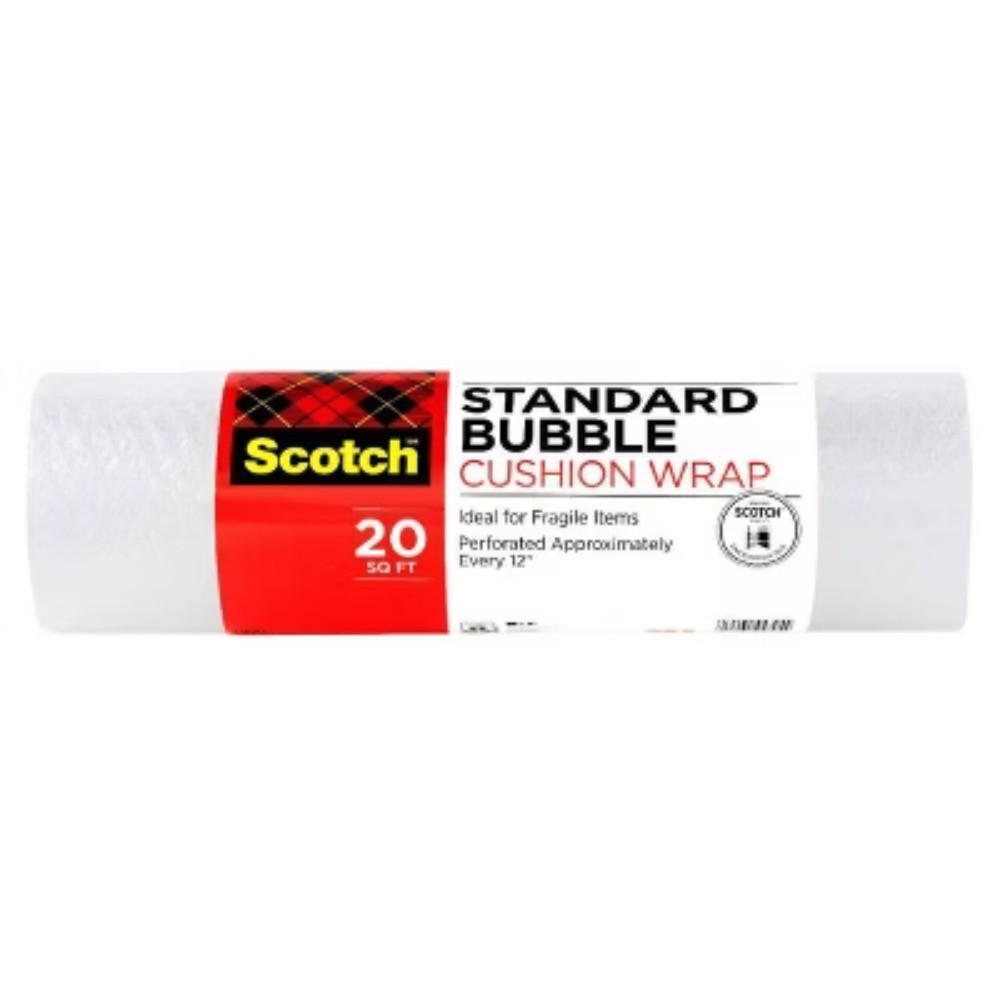 Scotch 20 sq ft 16" x 15' Cushion Wrap Perforated Clear