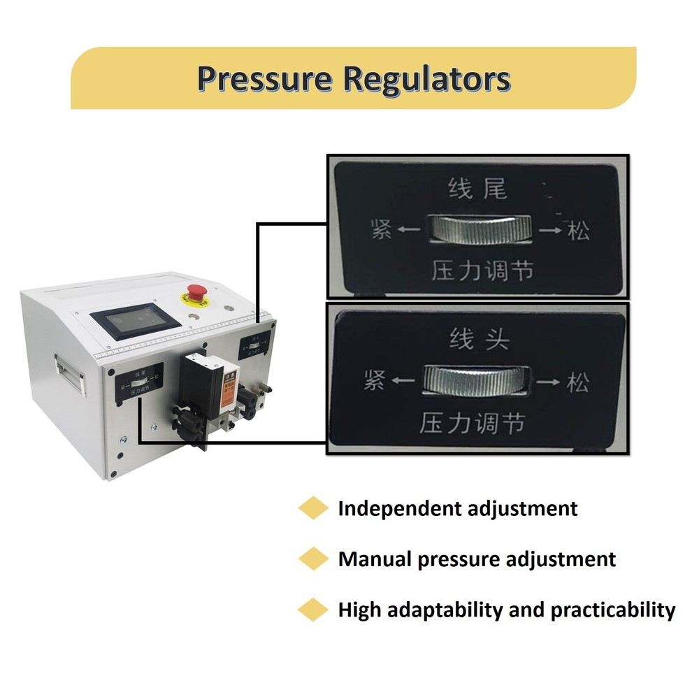 110V Fully Automatic Wire Cable Stripping Machine 0.1-4.5mm² Copper Cable Cuttin