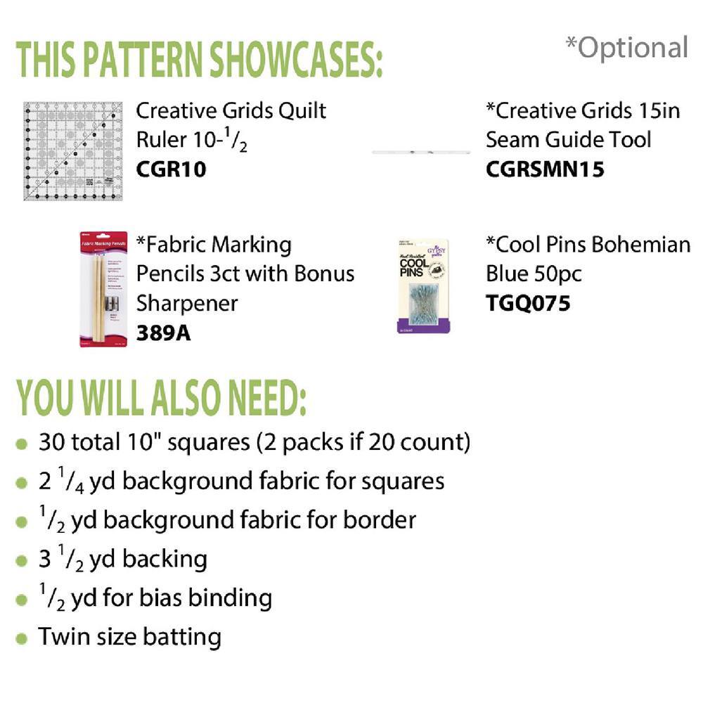 Cut Loose Press, Sonoma Quilt Pattern