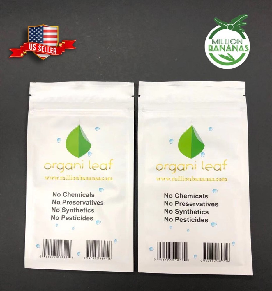 2 Packs Million Bananas Organic Leaf Wraps - 2 leafs/Pack
