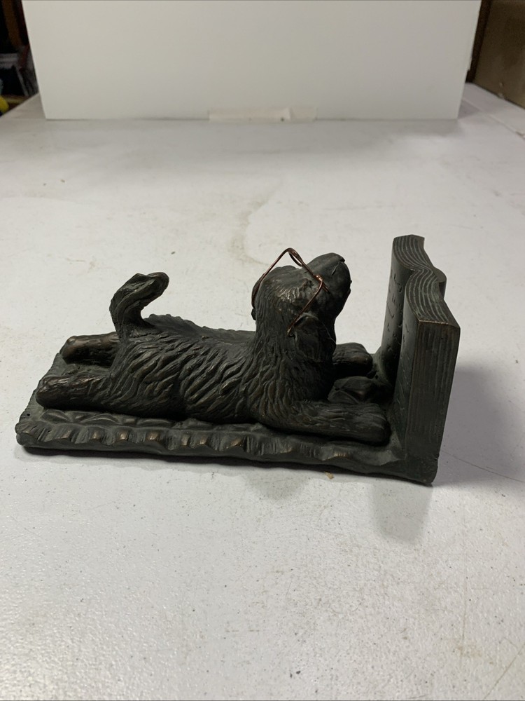 Dog Art Book End Decor
