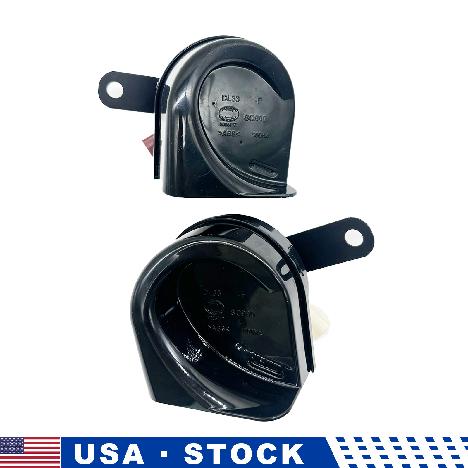 400Hz-500Hz High Low Tone Snail Horns 12V Pair For Honda Insight Acura TSX RL