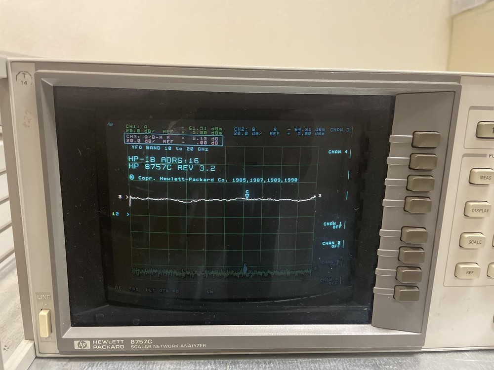 HP 8757C NETWORK ANALYZER, OPT: 01 - 4th DETECTOR PORT C