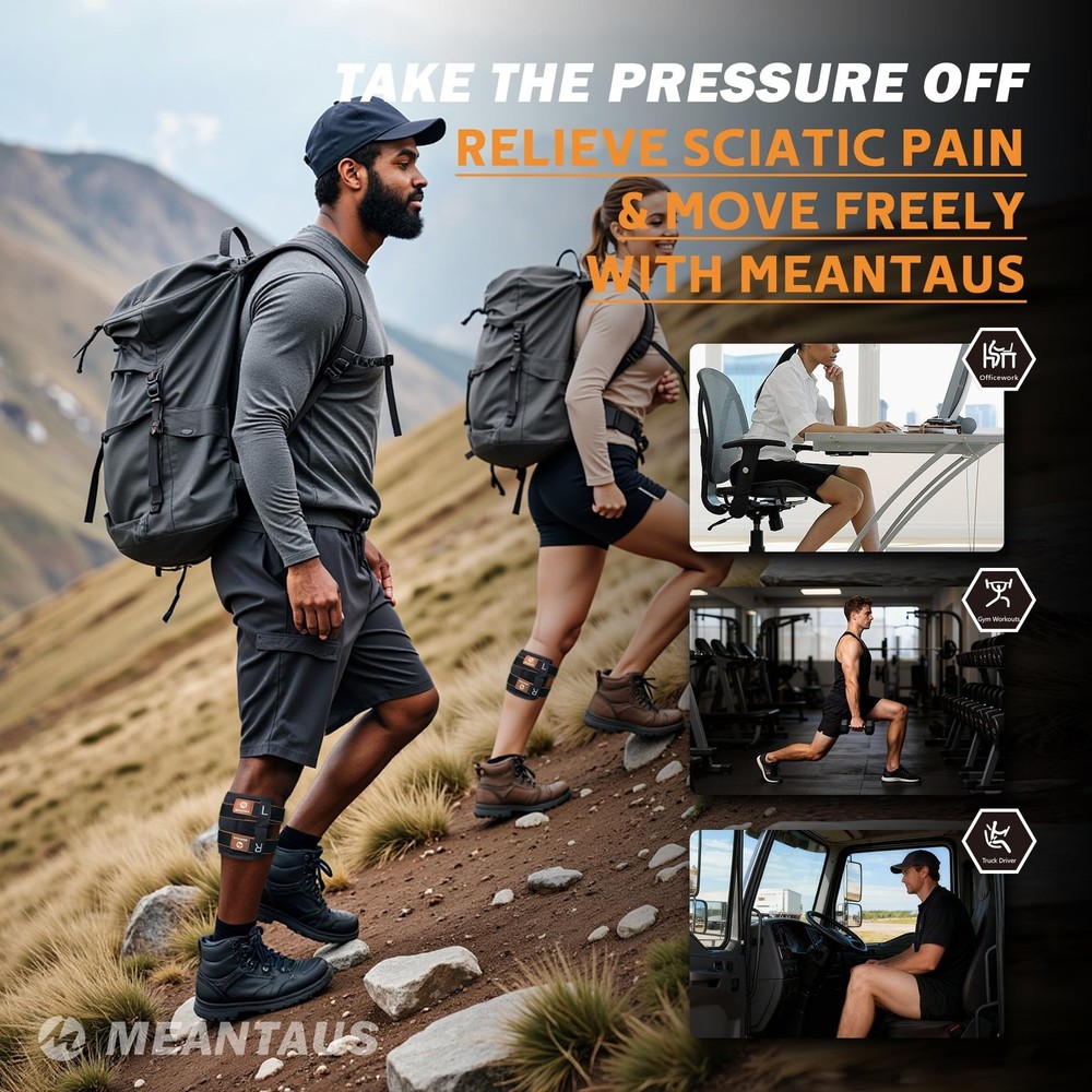 Calf Support Brace – Adjustable Leg Compression Wrap with Dual Support Pad