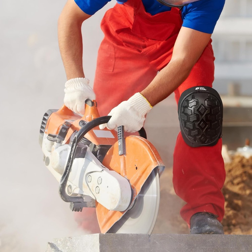 Professional Knee Pads for Work Construction with Heavy Duty Cap Foam Padding Ge