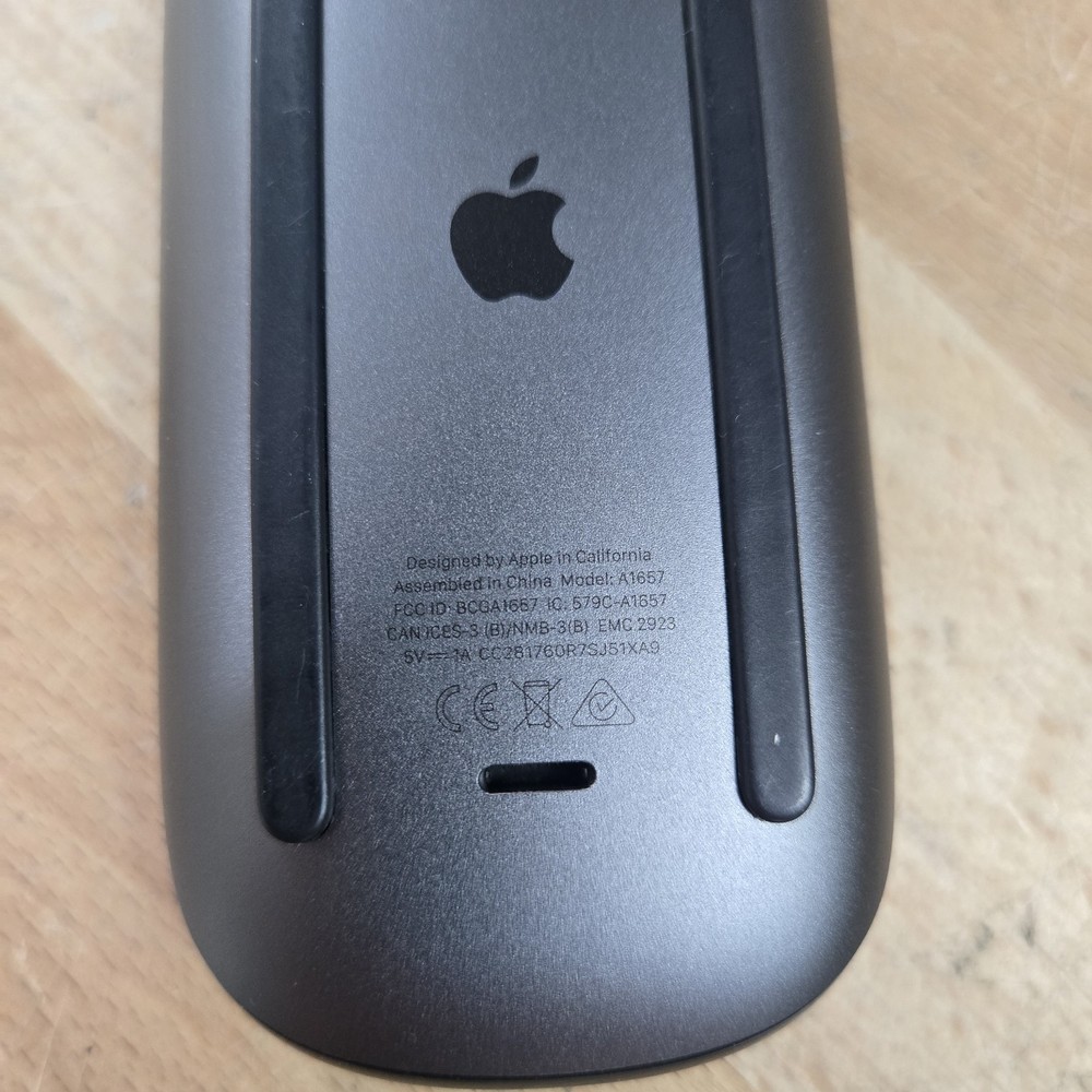 Apple Magic Mouse 2 Black A1657 Wireless Rechargeable Tested Works