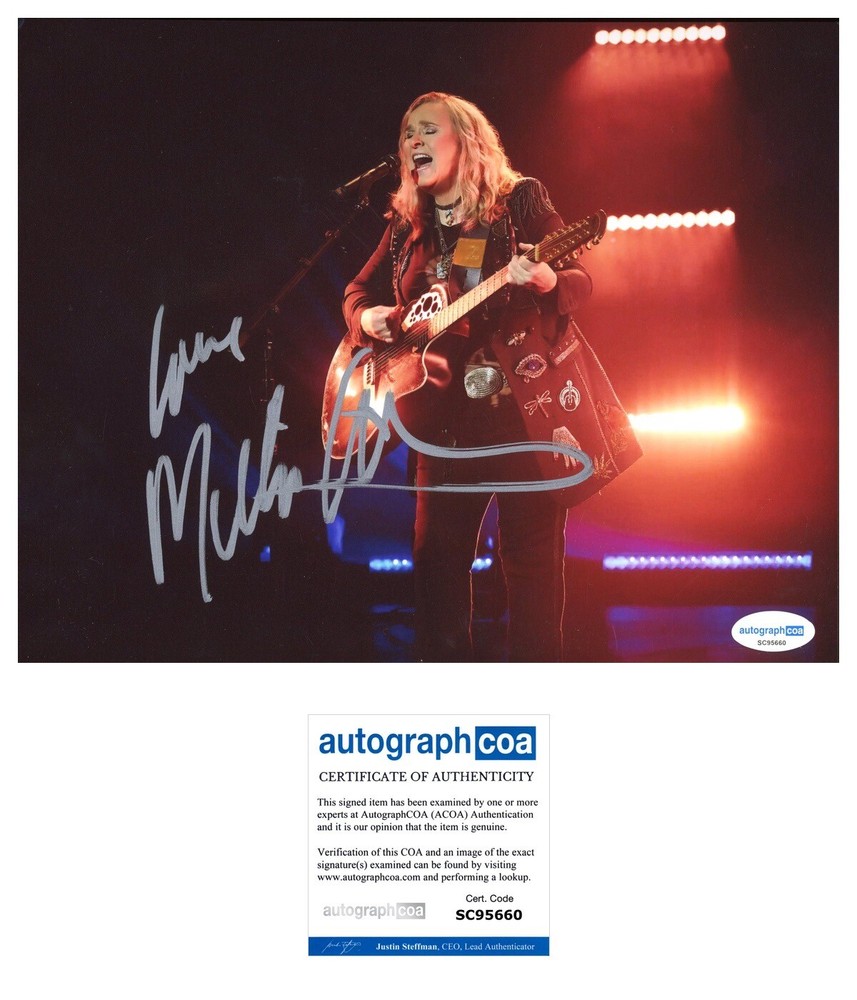 MELISSA ETHERIDGE SIGNED 8x10 PHOTO - ACOA COA