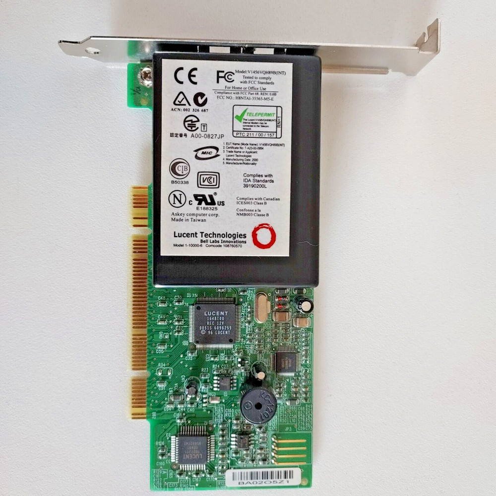 Lucent Technologies 56K PCI Modem Model V1456VQH89B(INT)