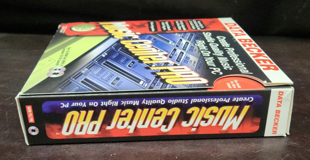 Vintage 2000 Data Becker Music Center Pro Software, Complete/Win 95/EUC