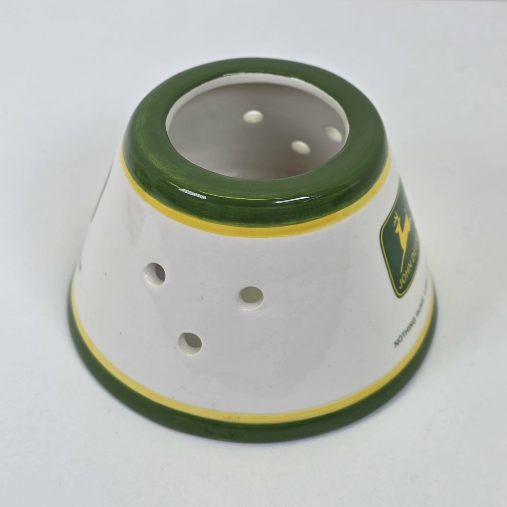 John Deere "Baling" ceramic candle holder lamp