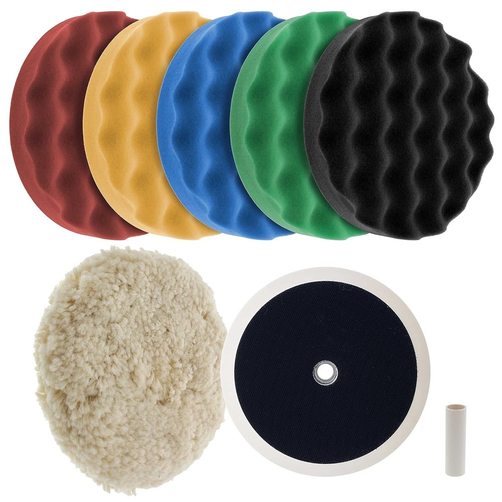 Professional 6 Pad Buffing Kit for Car Detailing