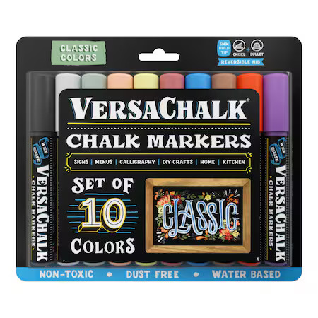 Versachalk Vc106-B Chalk Marker, Assorted, Capped