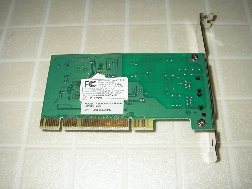 Best Data RS56VW-PCI HSF Modem