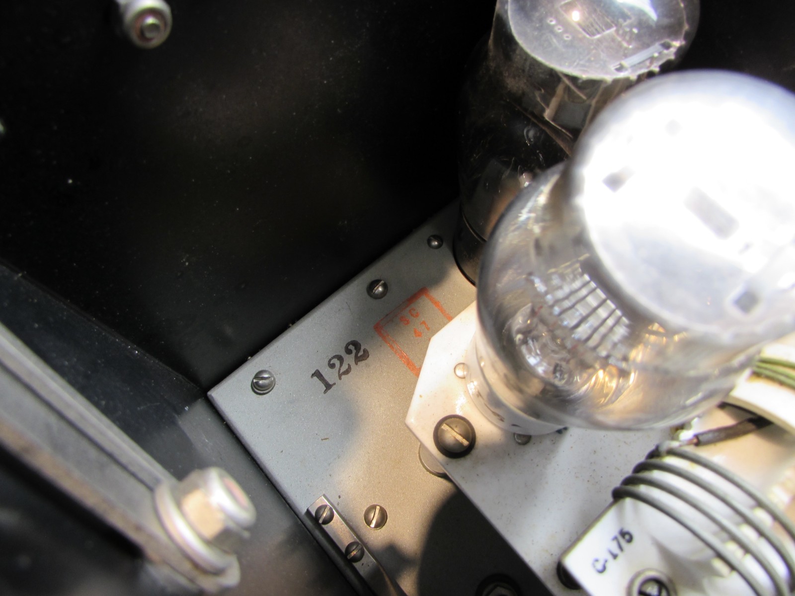 ESTATE* SIGNAL CORPS U.S. ARMY BC-222 RAULAND TUBE RADIO RECEIVER & TRANSMITTER