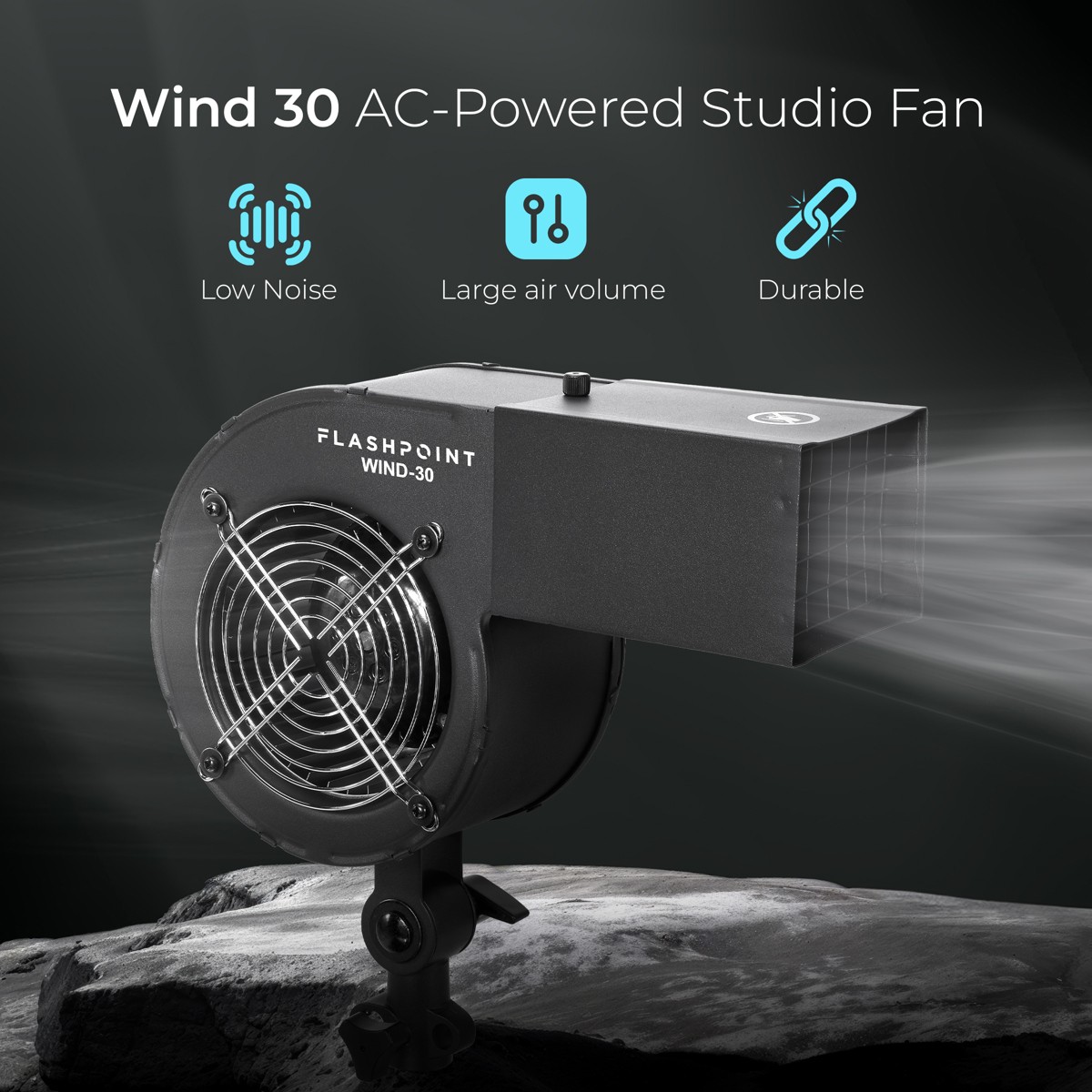 Flashpoint Wind 30 AC-Powered Studio Fan