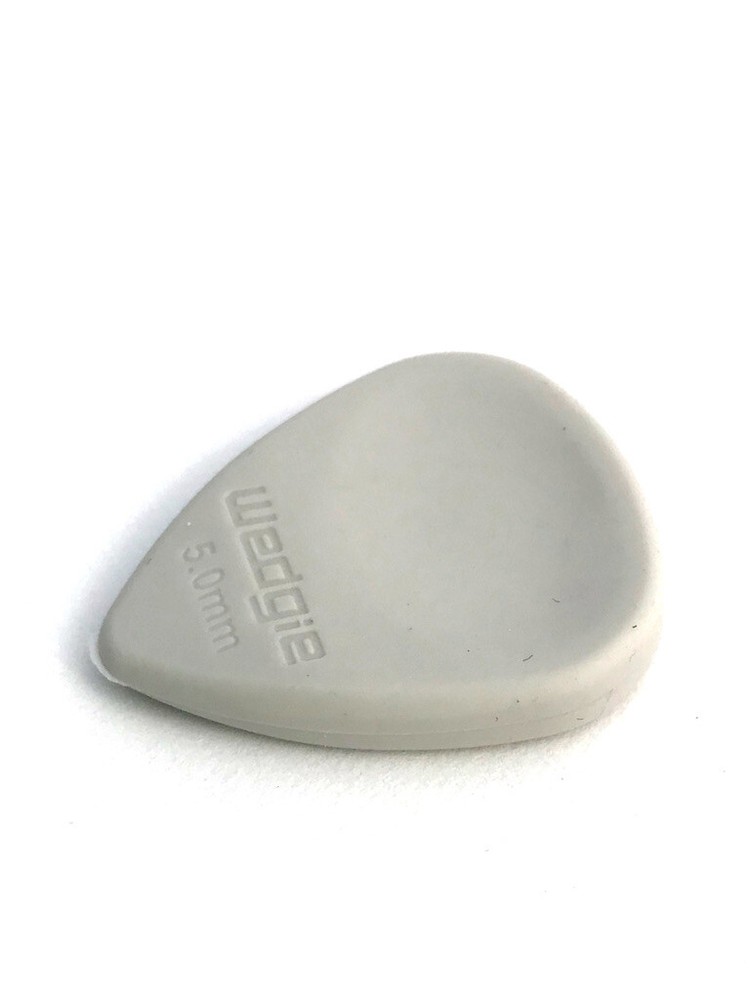 Wedgie Rubber Guitar Picks | 5.0mm | Soft | Light Grey | 3 pcs