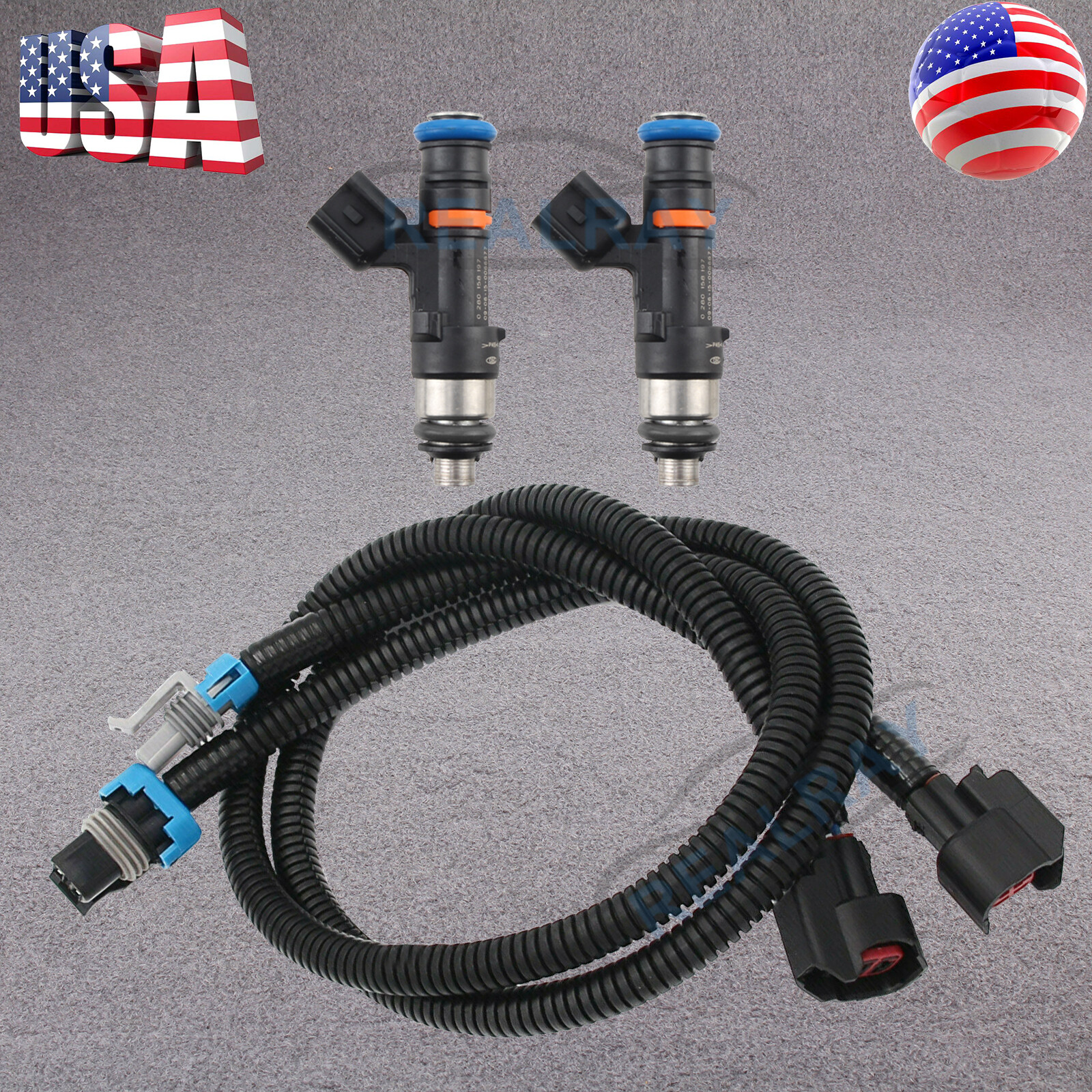 2 Pairs Fuel Injectors For Polaris Ranger 800 XP 800 4X4 2012-13 1204318 1204319