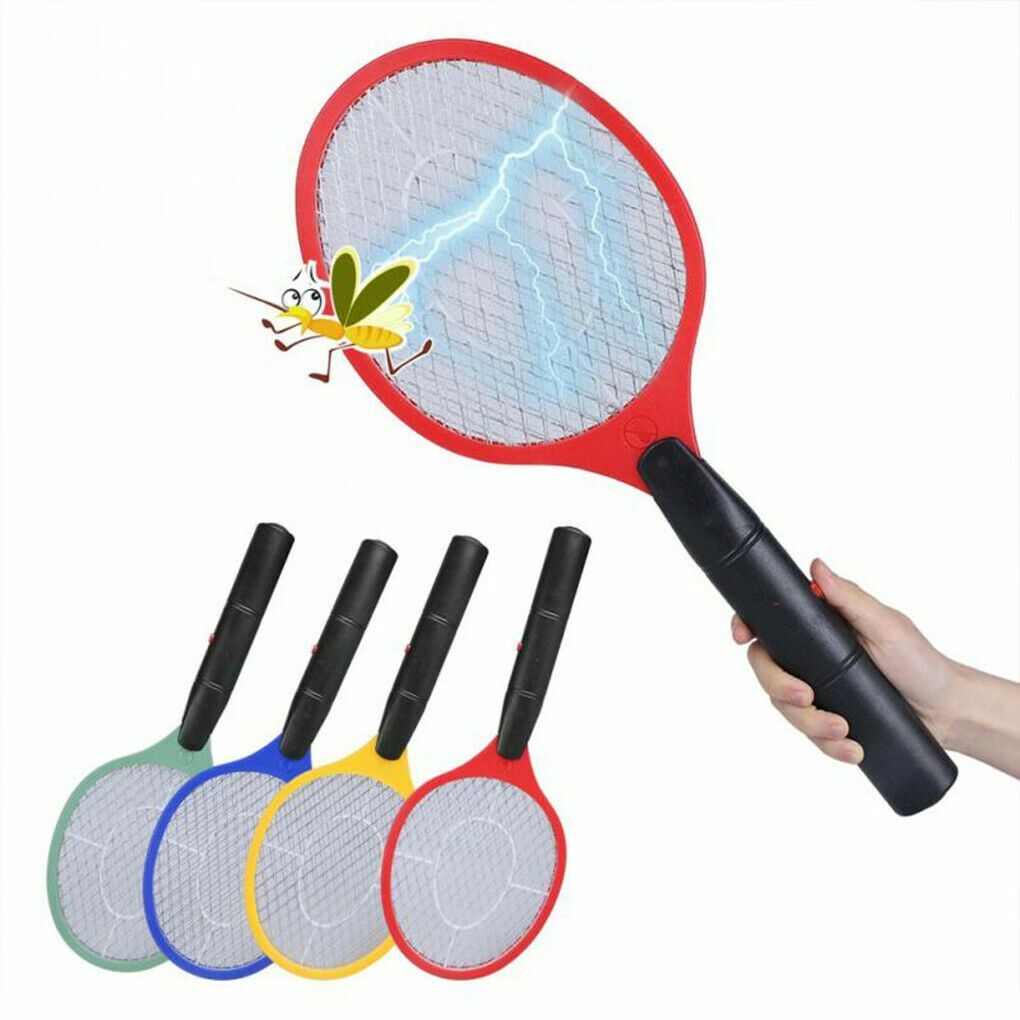 2X Electric High-voltage Electric Fly Swatter Mosquito Racket Bug Zapper Killer
