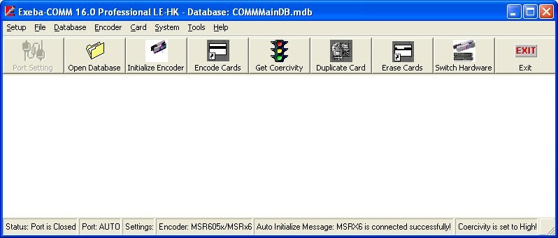 ExebaCOMM Professional 160 Magstripe Encoding Software with USB hardware G2U