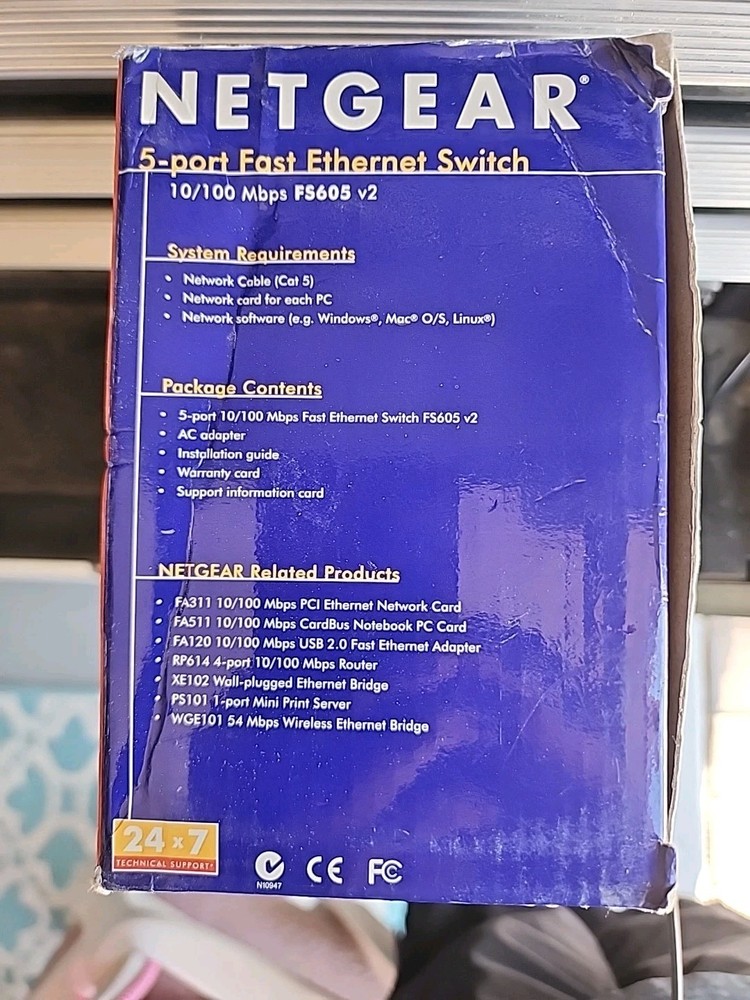 NetGear ProSafe (FS605) 5-Ports External Switch