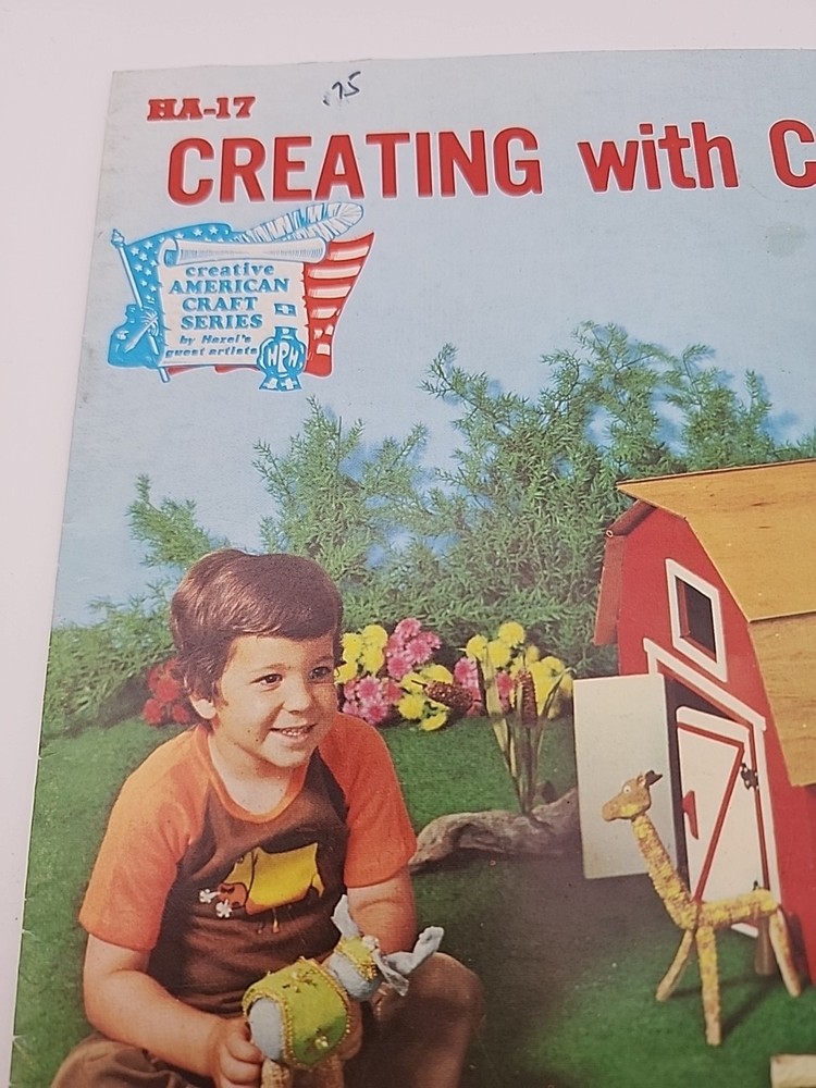 Creating With Corncobs Farm Toy Projects Instruction Pattern Design Booklet 1973
