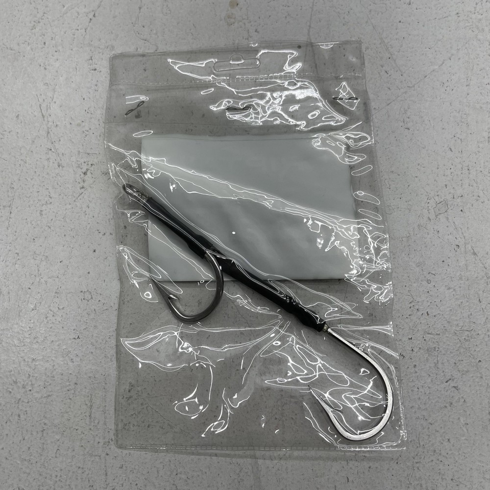 RipTail Double Hook Rig Size 8 Silver Same Side Saltwater Fishing Tackle