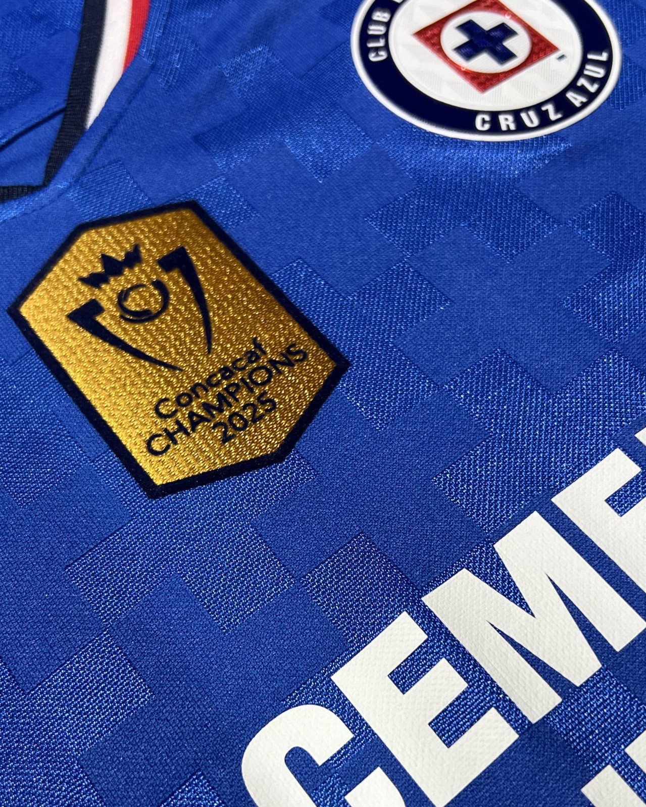 Cruz Azul Jersey Pirma 2025 - 2026 Concacaf Champions Cup 7 Copas y Campeon