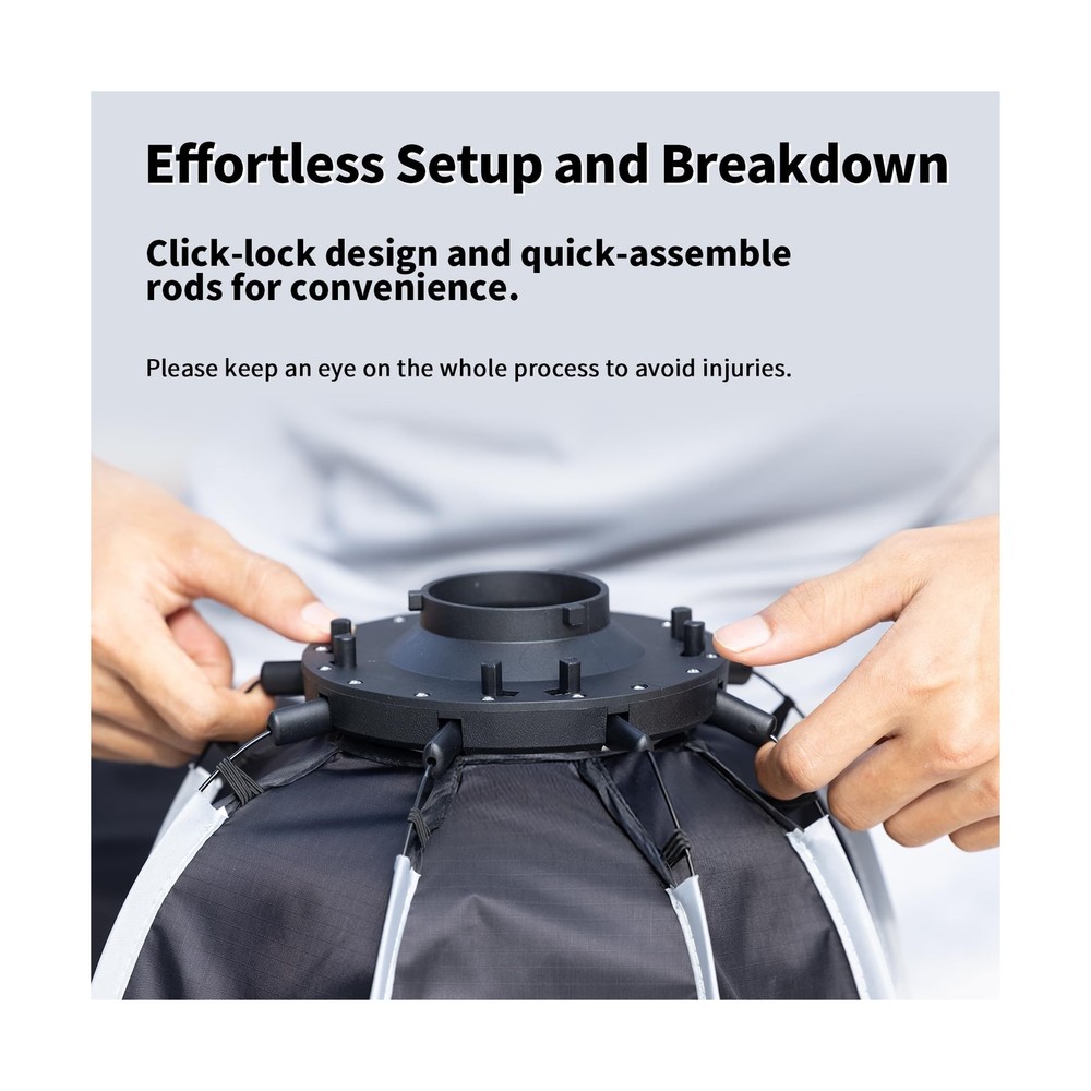 Ulanzi AS-D30 30cm Octagon Softbox Octagonal Speedlite, Studio Flash, Speedli...