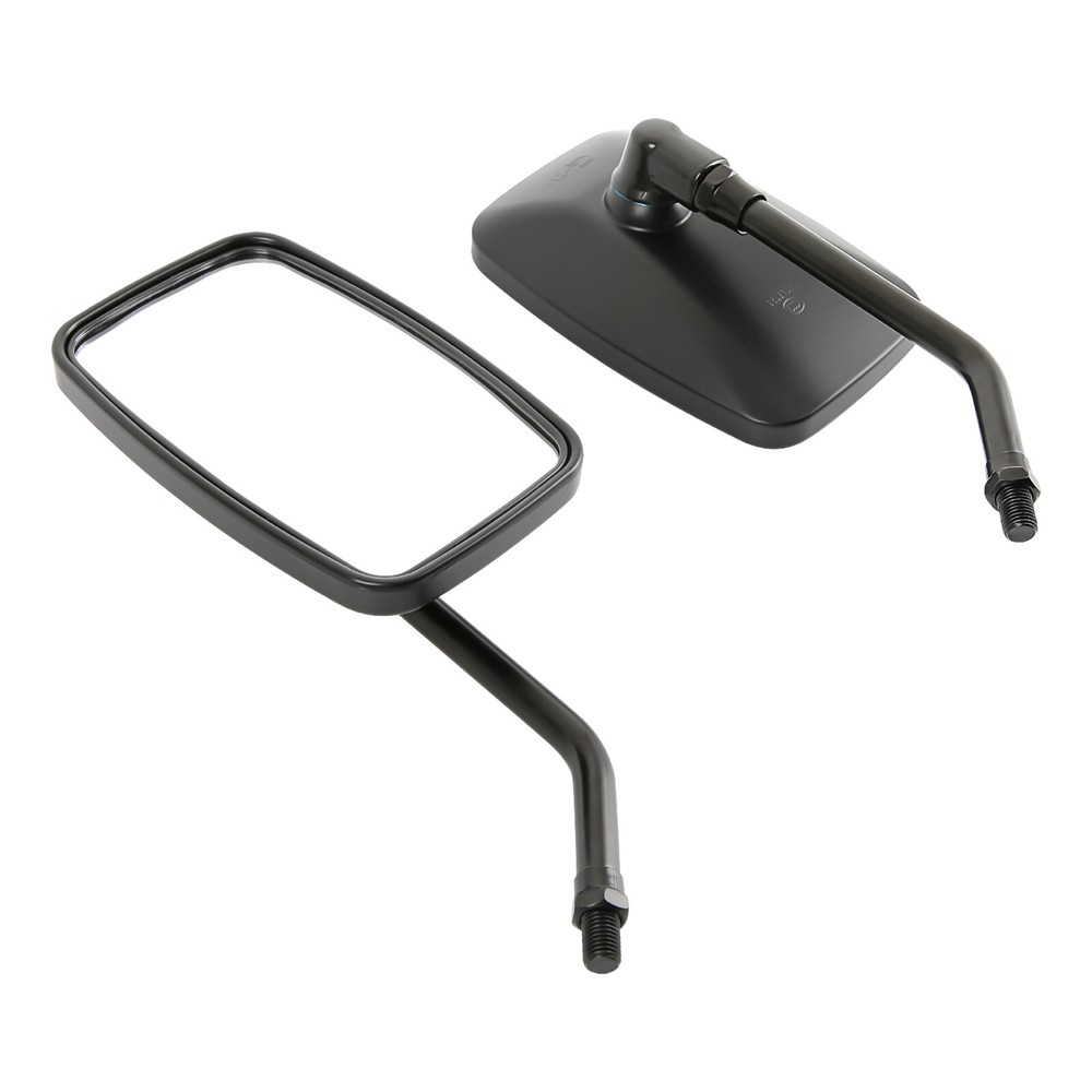 10mm Black Rectangular Motorcycle Mirrors For Honda Shadow Phantom 750 VT750C2B