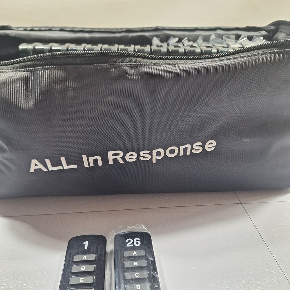 All In Learning classroom Response system with 26 Remote Clickers Case, Receiver