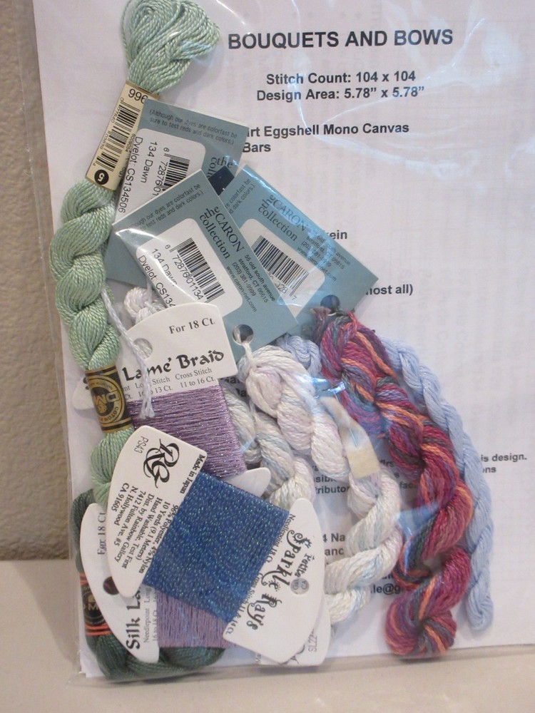 Nancy's Needle BOUQUETS & BOWS Counted Thread/Needlepoint KIT