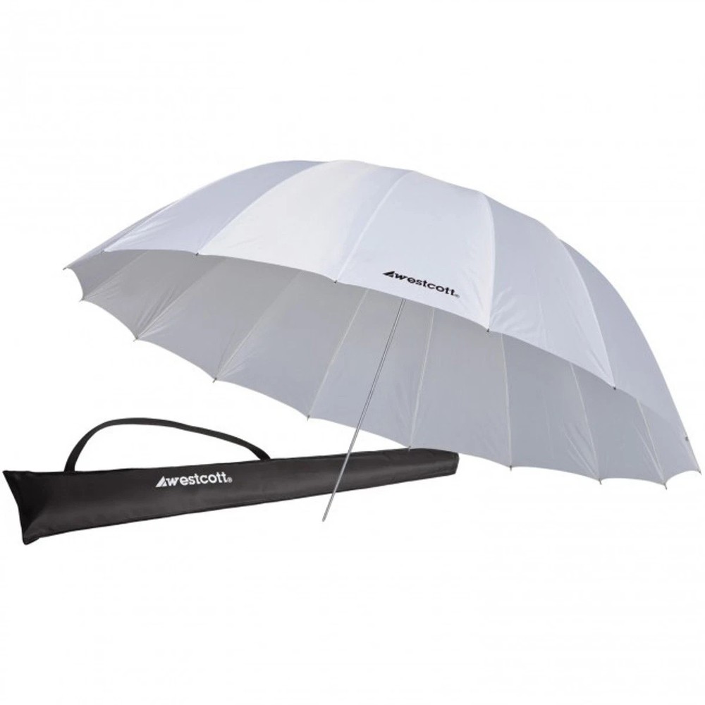 Westcott White Diffusion Parabolic Standard Umbrella (7')