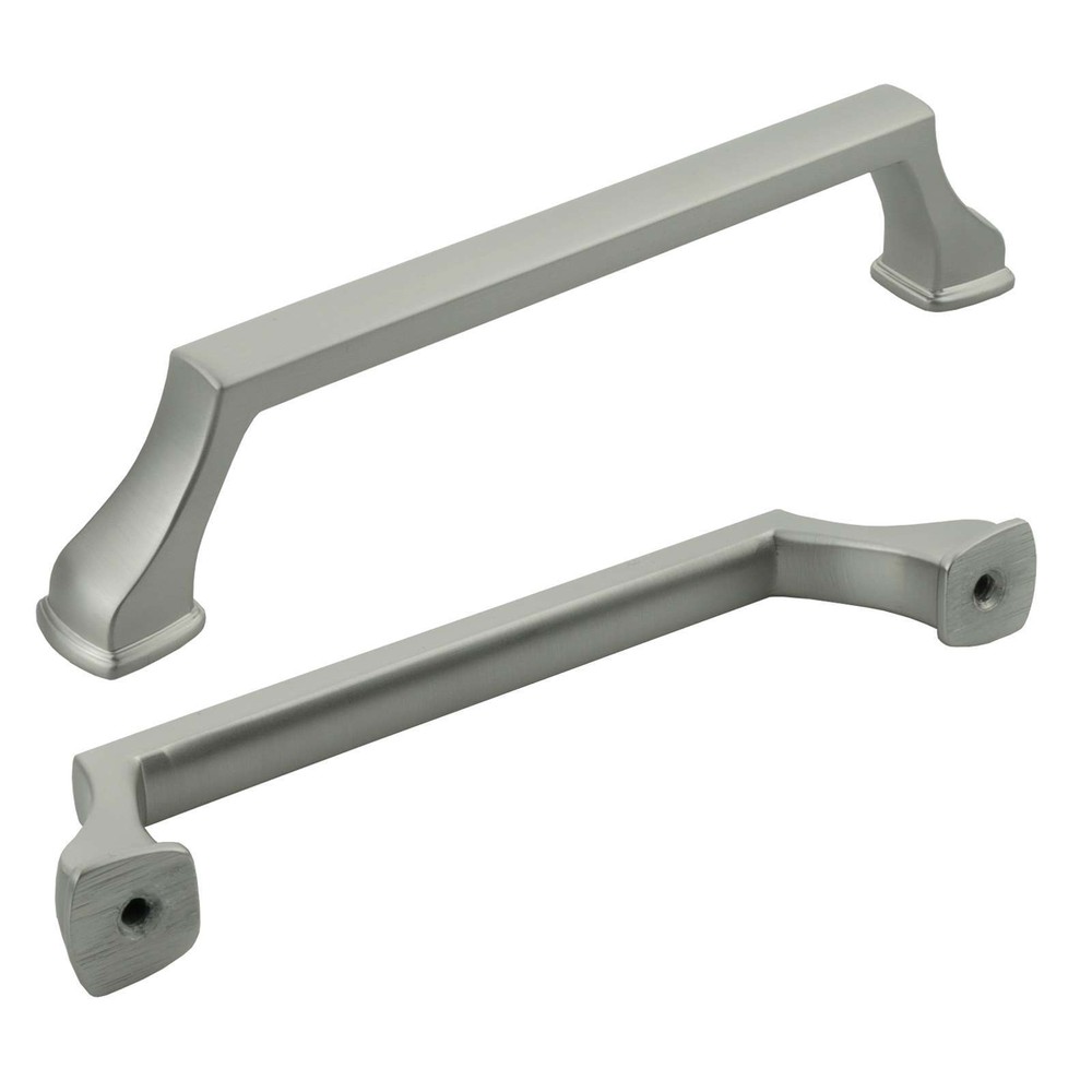 Solid Brushed Nickel Cabinet Pulls Knobs Handles Kitchen and Bathroom Drawers