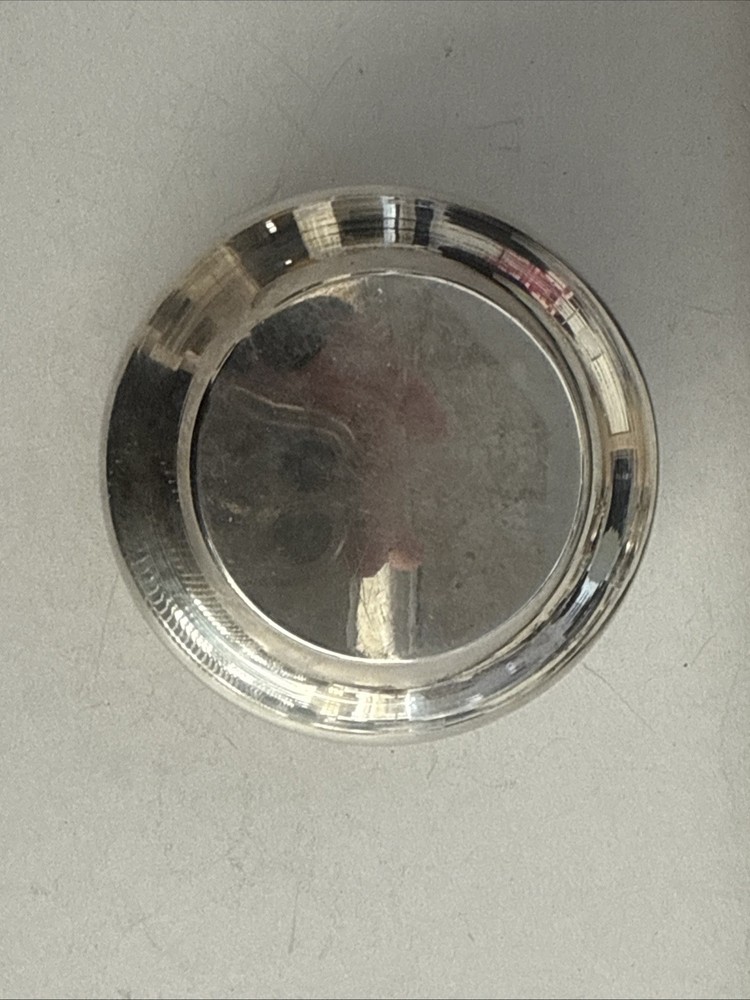 Solid Silver Turkish Ottoman Kurush Coin Box Gilded Inside Marked AG 800