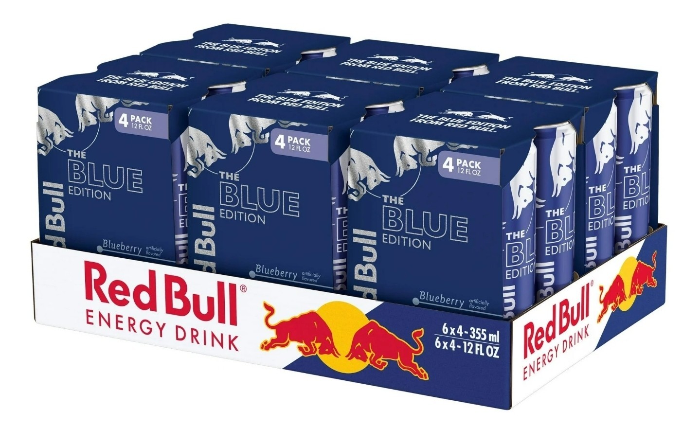 Red Bull Blueberry Edition, 6 Packs of 4 Cans, 12 fl oz (Pack of 24 Cans) SEALED