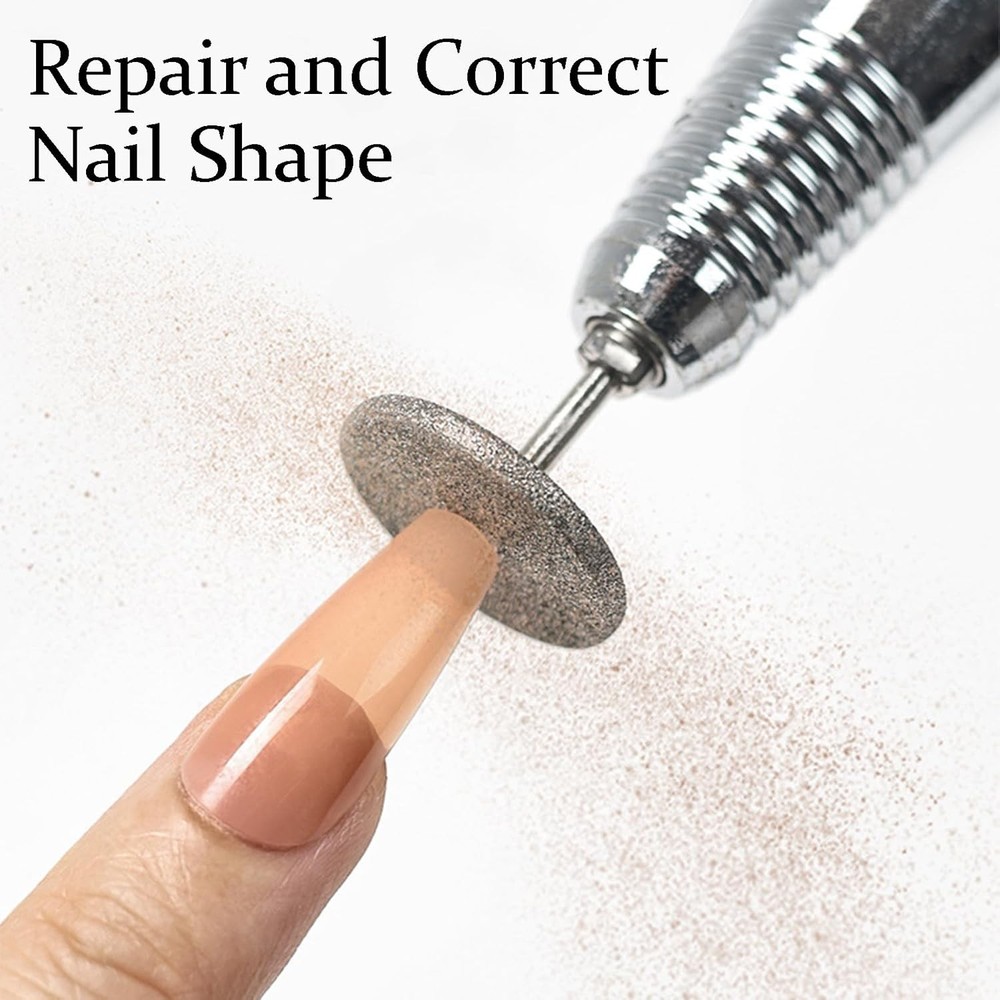 2Pcs Sanding Disc Nail Drill Bits Cuticle Bit Suitable for Most...