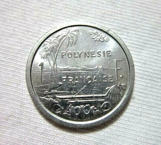 FRENCH POLYNESIA. 1 FRANC, 1965. UNCIRCULATED