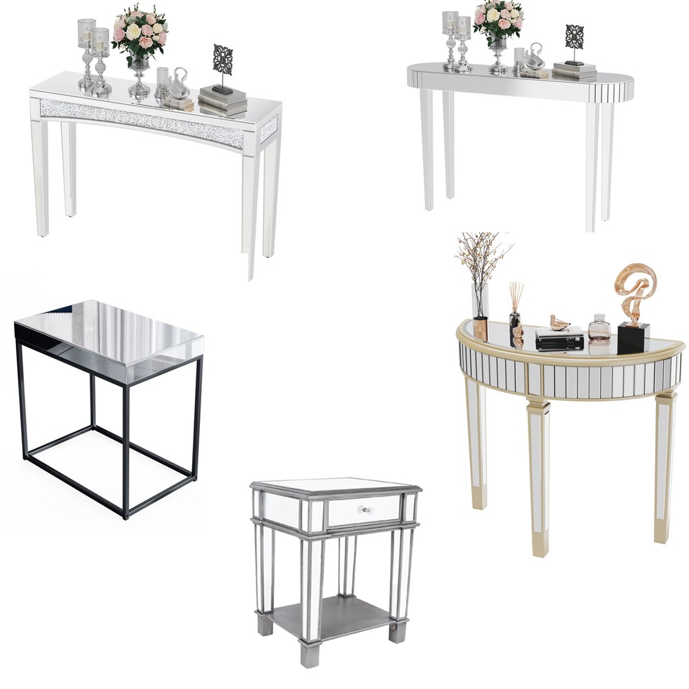 Console Table Dressing Makeup for Bedroom Entryway Chic Sofa Side Accent Table