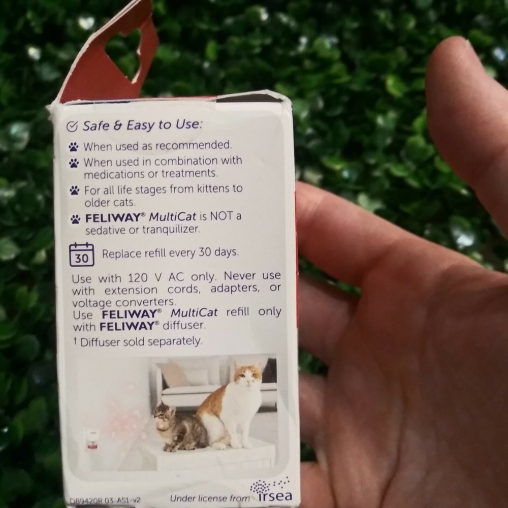 FELIWAY MultiCat Diffuser Refill 48 ml Harmony & Calming Between Cats Sealed