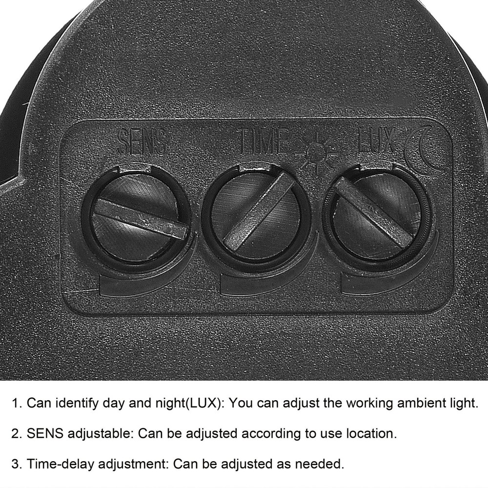 Motion Sensor 12V Infrared PIR Detector Switch Wall Mount Black