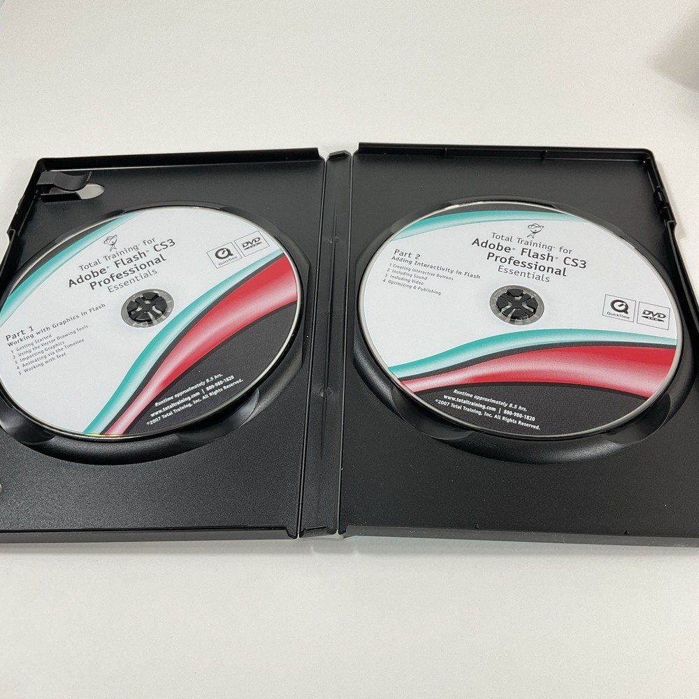 TOTAL TRAINING FOR ADOBE PHOTOSHOP DREAMWEAVER FLASH ILLUSTRATOR CS3 BUNDLE 4