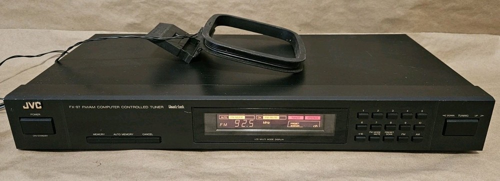 JVC FX-97 - Computer Controlled AM FM Stereo Tuner Component W/ Antenna Loop