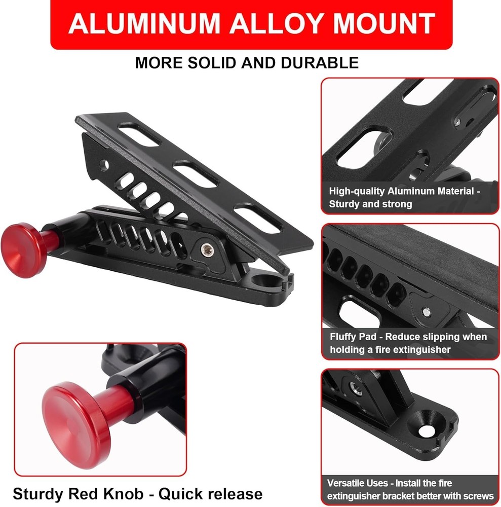 UTV Fire Extinguisher Mount Bracket, Quick Release Fire Extinguisher Mount Ho...