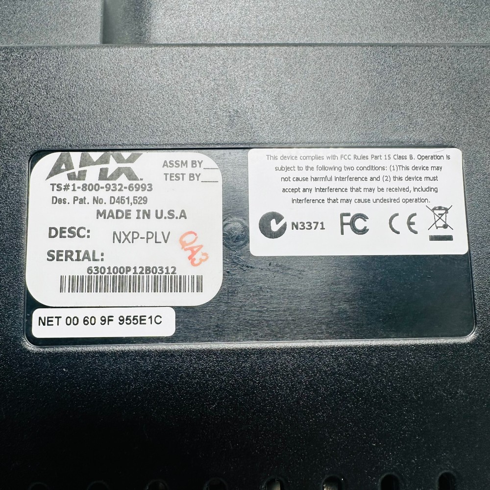 AMX Modero PosiTrack Camera Controller NXP-PLV READ!!