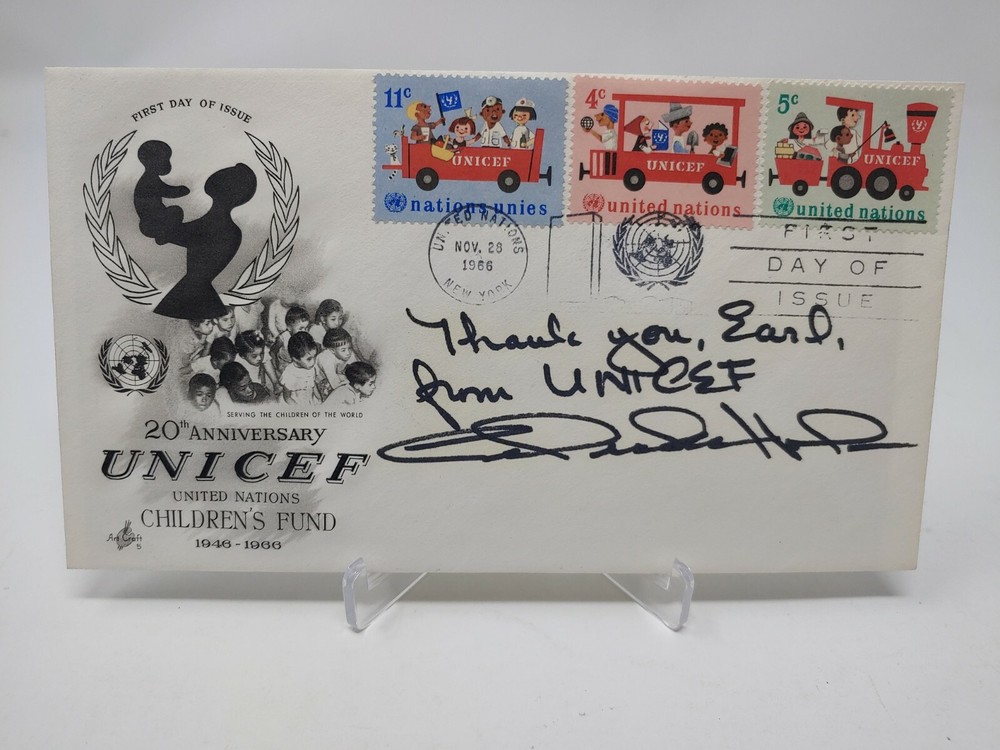 Celeste Holm Signed Envelope Cachet First Day COA Earl