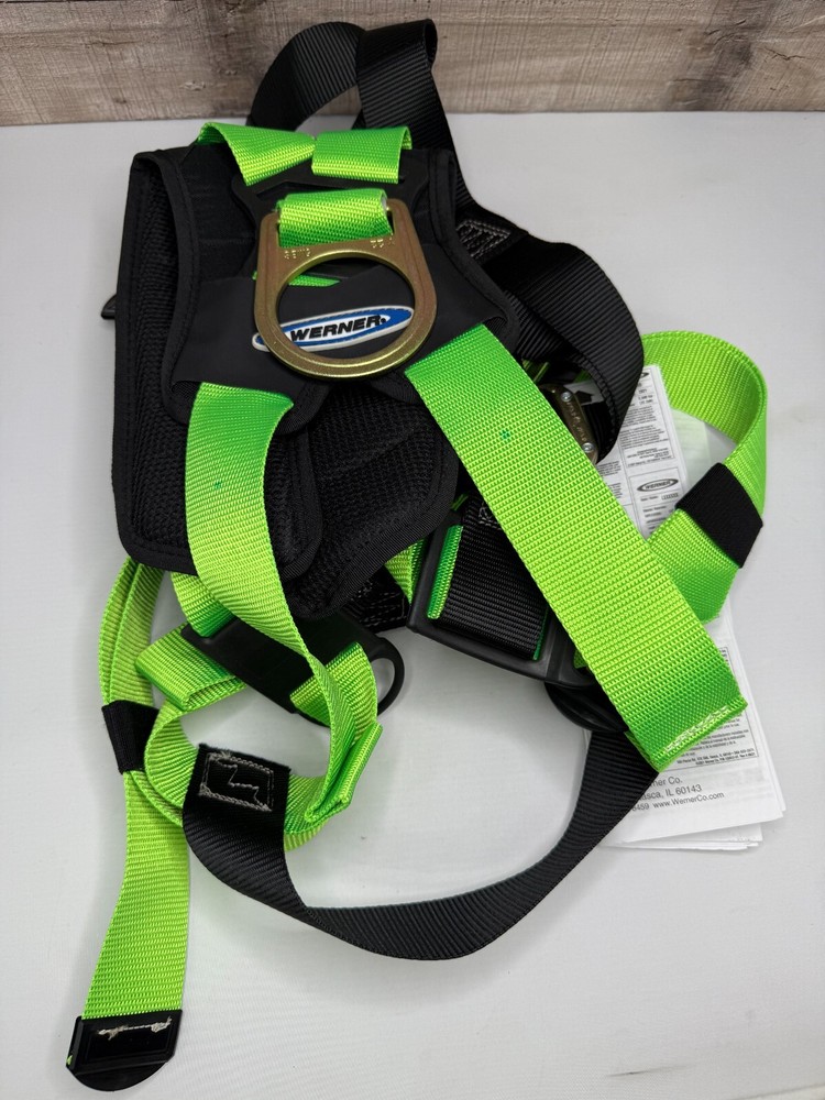 Werner Easy Wear Adjustable Fall Protection Safety Harness (D-Ring) Open Box