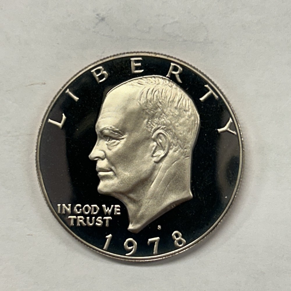1978 S CLAD PROOF EISENHOWER DOLLAR FROM PROOF SET