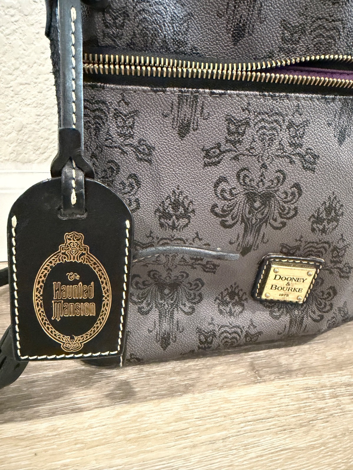 Dooney & Bourke Disney Haunted Mansion Wallpaper Crossbody Bag