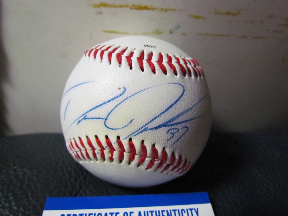 Dan Johnson signed baseball PSA Certified 2