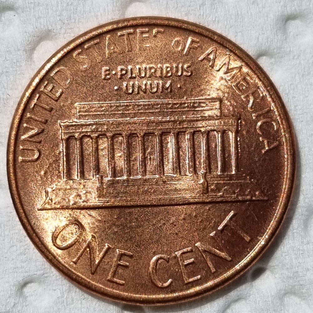 1986 D Lincoln Memorial Cent 1c ERROR - PLATING BLISTERS BUBBLES #91904